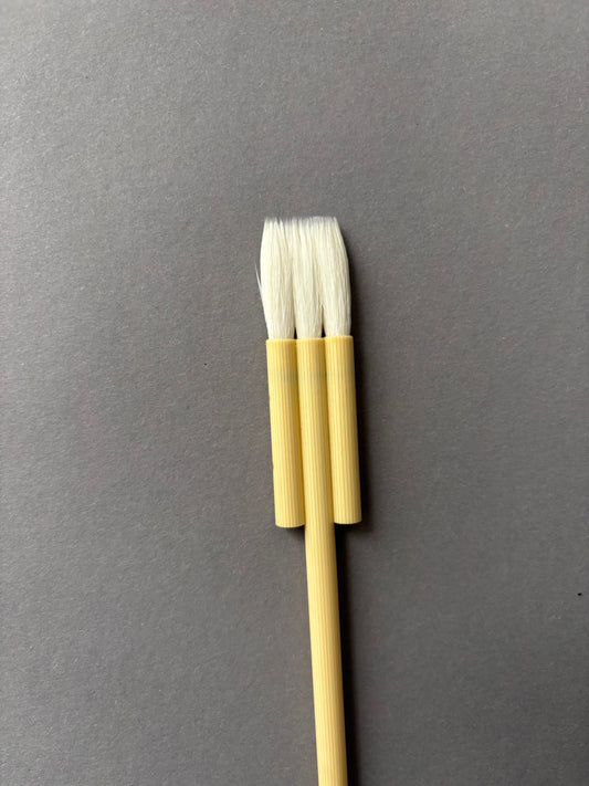 Hake flat brush, goat hair 3/26x2.5 cm