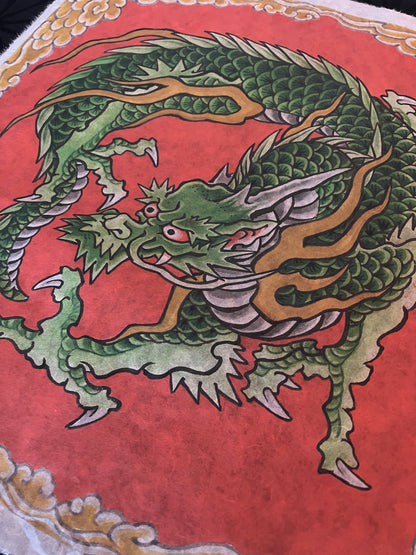 Leo barada dragon print